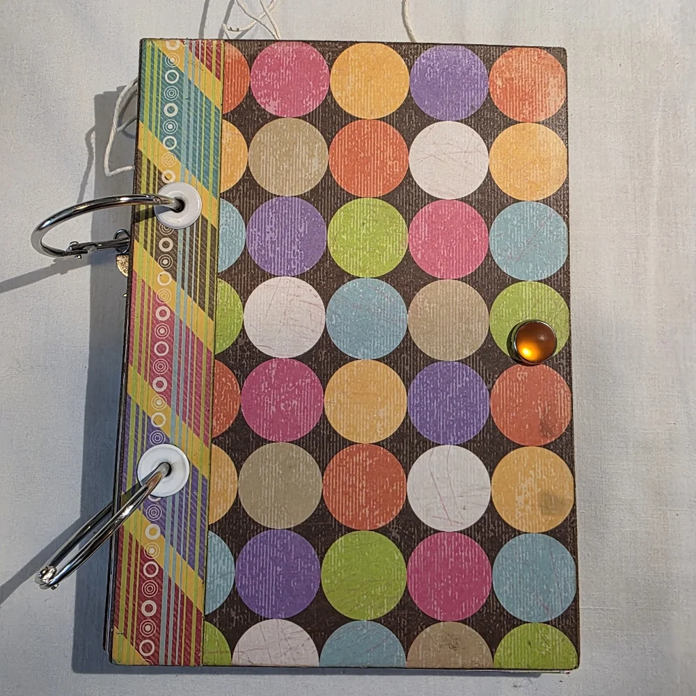 Handmade Colorful Scrapbook Art Junk Journals Set Of 4 Trendy Vintage Look NEW